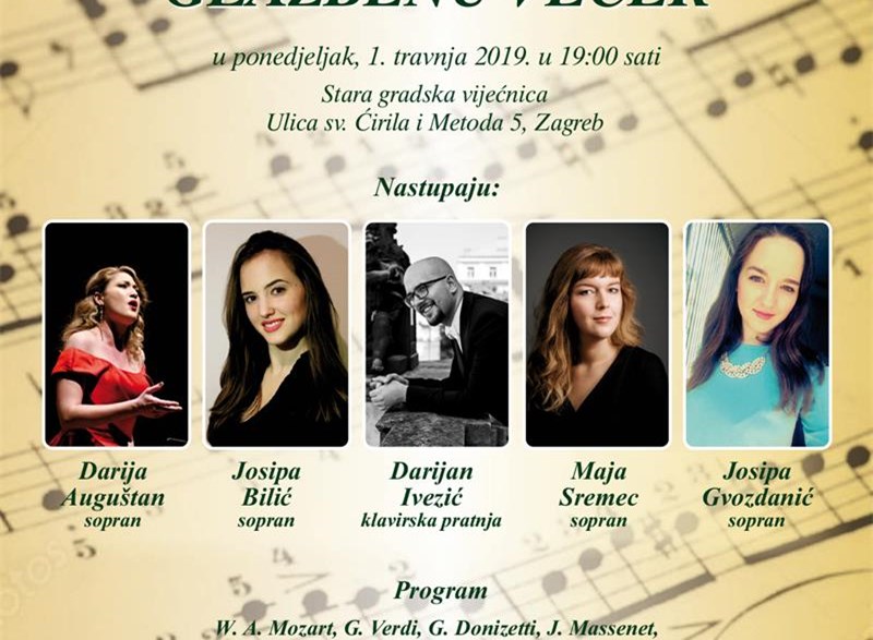 GLAZBENE VEČERI U STAROJ GRADSKOJ VIJEĆNICI